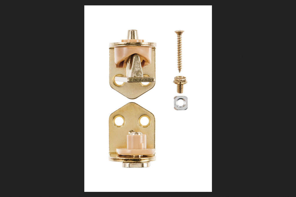 Ace 1-3/4 in. L Bright Brass Cafe Door Hinge 2 Pk