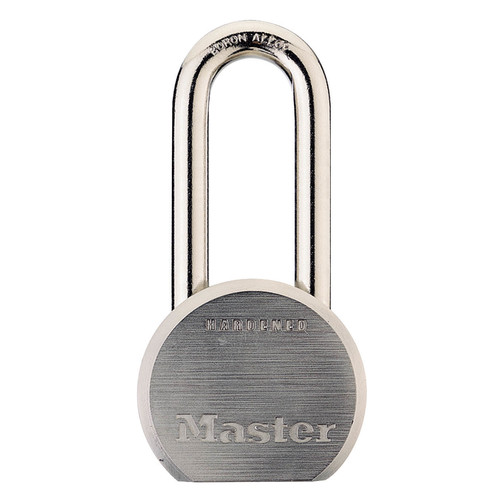 [52956] Master Lock 2-3/16 in. H X 2-1/2 in. W Steel Dual Ball Bearing Locking Weather-Resistant Padlock