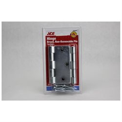 Ace 3 in. L Zinc-Plated Broad Hinge 2 Pk