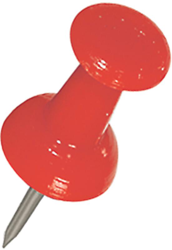 Hillman Red Push Pins 16 Pack