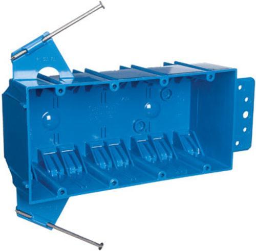 4-Gang 60 Cu. in. Electrical PVC New Work Electrical Switch and Outlet Box (B455AR-UPC)