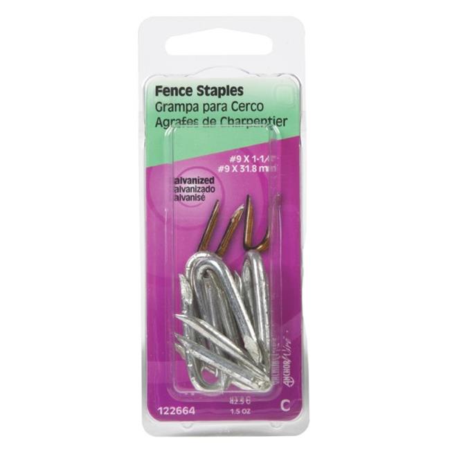 Hillman 1-1/4 in. L Galvanized Steel Fence Staples 9 Ga. 1-1/2 Oz. (Pack of 6)