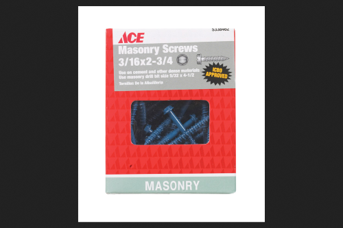 Ace 3/16 in. X 2-3/4 in. L Slotted Hex Washer Head Masonry Screws 1 Lb 70 Pk
