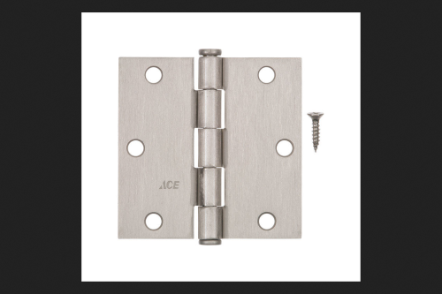 HINGE 3.5" SQ STN NKL