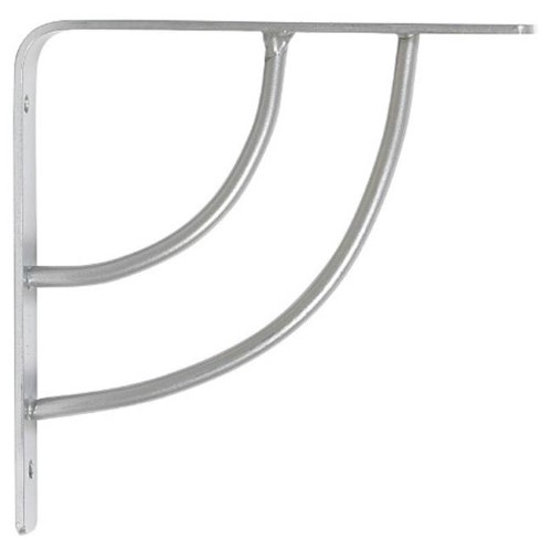 Knape & Vogt John Sterling Platinum Milano Shelf Bracket 6 in. L 100 Lb