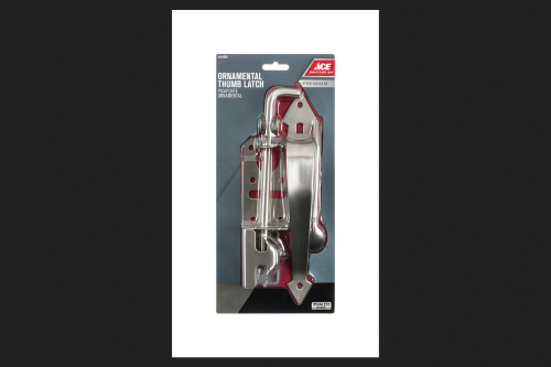 Ace 11 in. H X 3 in. W Stainless Steel Thumb Ornamental Gate Latch