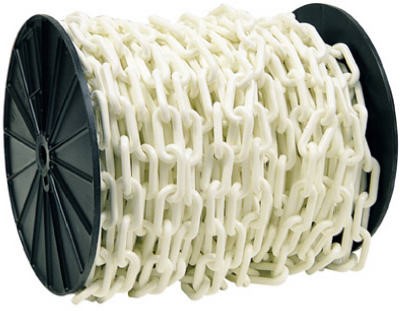 CHAIN PLASTIC #8 2" WHT