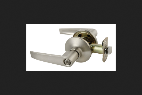 Ace Straight Lever Satin Nickel Privacy Lockset 1-3/4 in