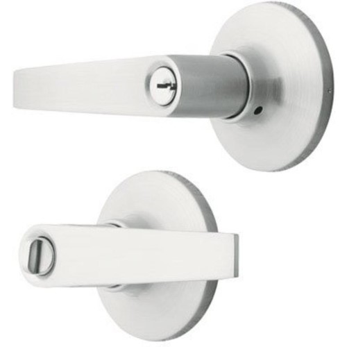 Ace Straight Lever Satin Nickel Entry Lever KW1 1-3/4 in