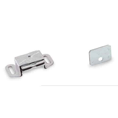 Amerock 1/2 in. H X 1 in. W X 2-3/16 in. D Aluminum Single Magnetic Catch
