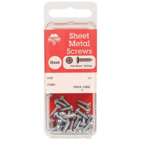 Hillman No. 14 X 1-1/2 in. L Phillips Pan Head Zinc-Plated Steel Sheet Metal Screws 1 Lb. 1 Pack
