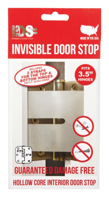 [5666334] Invisible Door Stop 3-1/2 in. H Plastic Clear Door Stop - Case of: 1;