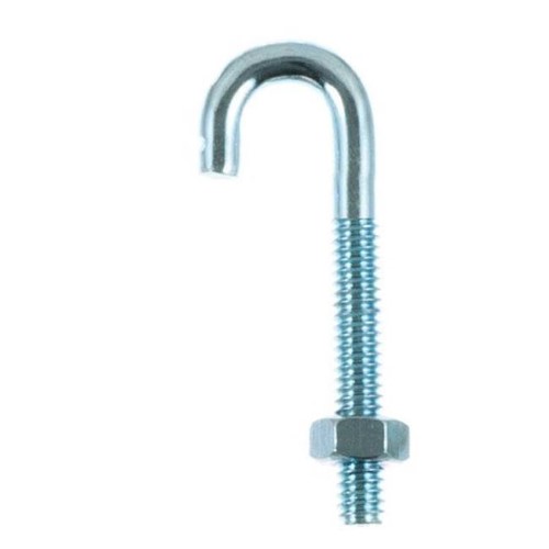 Hampton Small Zinc-Plated Silver Zinc 0.6875 in. L J-Bolt 150 Lb. 1 Pack