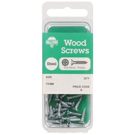 Hillman No. 10 X 2 in. L Phillips Zinc-Plated Wood Screws 6 Pack