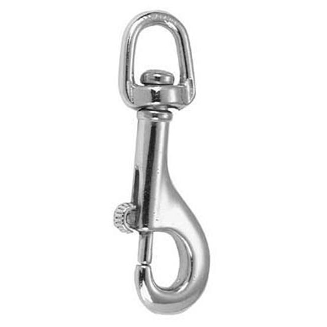 Campbell 3/4 in. D X 3-3/32 in. L Polished Stainless Steel Round Swivel Eye Bolt Snap 180 Lb