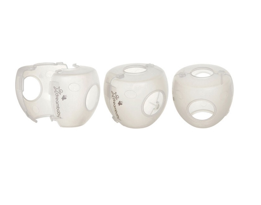 DOOR KNOB COVR CLR 3PK