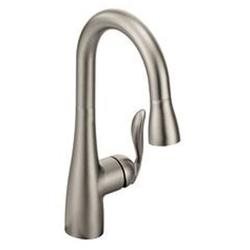 Arbor One-Handle Pulldown Bar Faucet - Classic Stainless