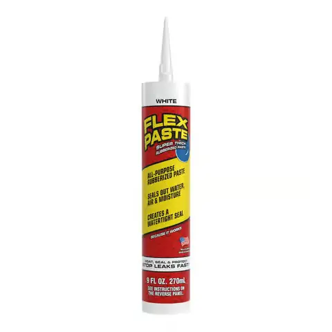 Flex Seal Family of Products Flex Paste White Rubberized Paste 9 Fl. Oz