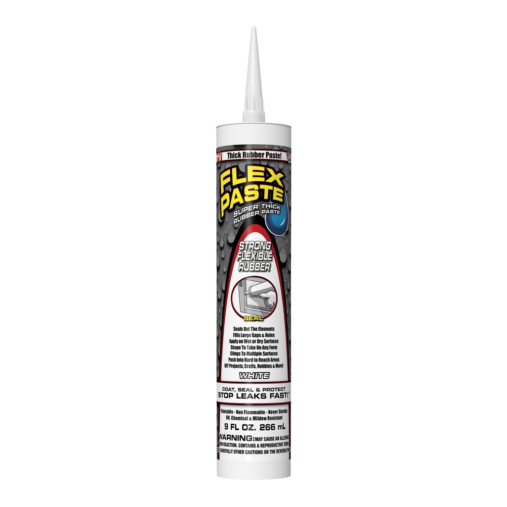 RUBBER PASTE WHITE 9OZ