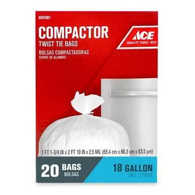 COMPACTOR BAGS 18G 20PK