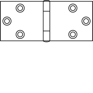 60921 1.44 in. Zinc Plated Wide Hinge