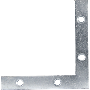 60984 1.5 in. Zinc Dichromate Plated Flat Corner