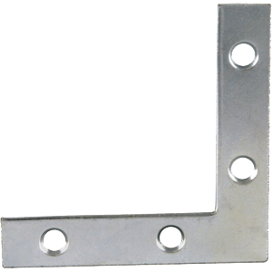 [60988] 60988 2.5 in. Flat Corner - Zinc Dichromate