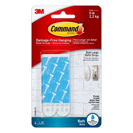 3M 17605B Command Large Water - Resistant Refill Strips