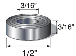 Ball Bearing,1/2" Dia