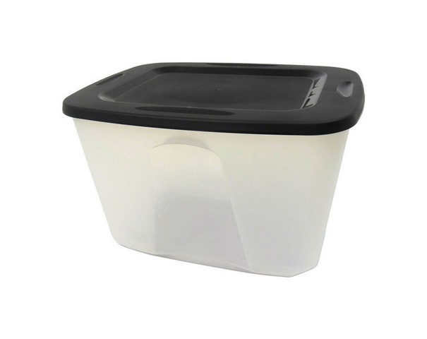 Homz 6618clbk.08 18 Gal Clear Storage Tote