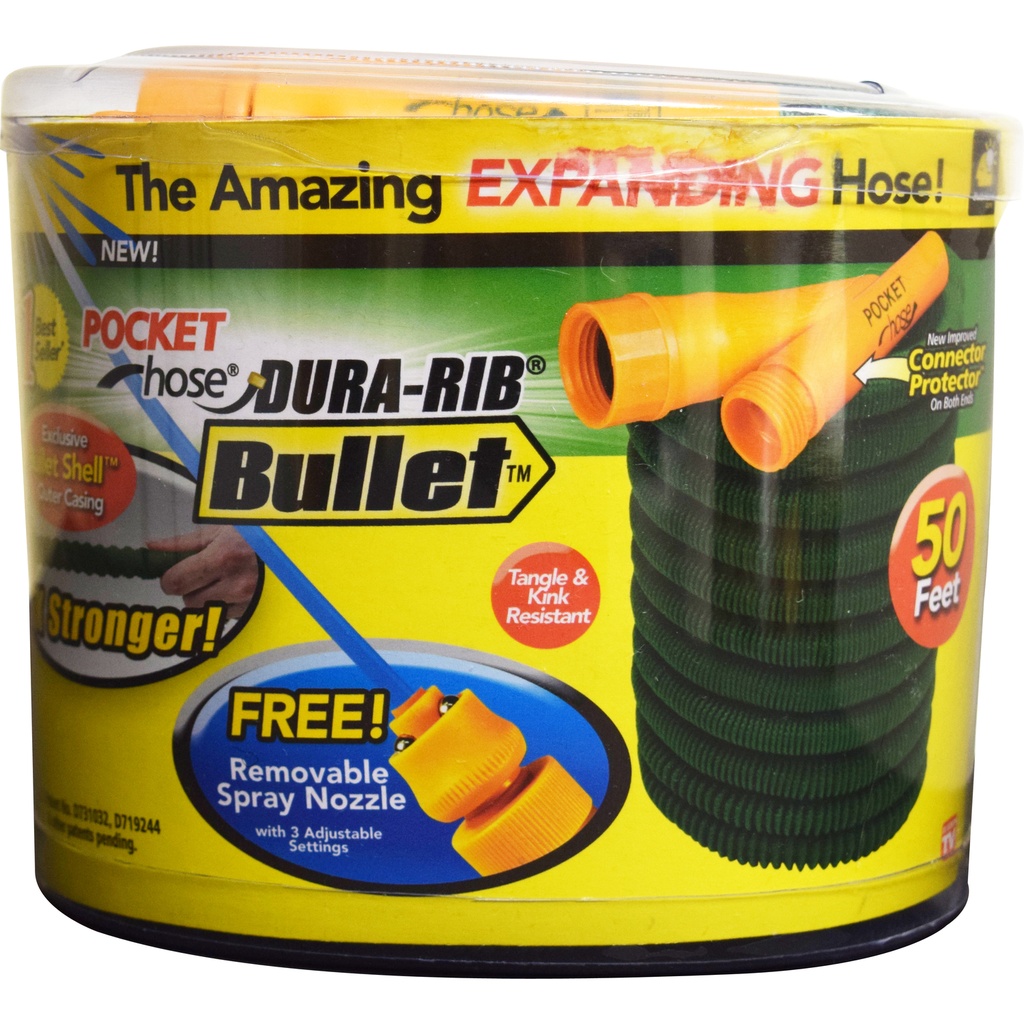 [6263768] Pocket Hose 1/2 in. Dia X 50 Ft. Dura Rib Expanding Hose