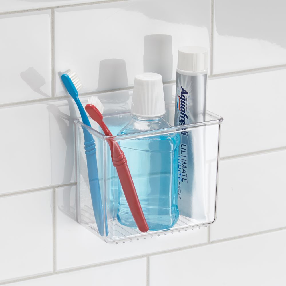 [6405906] IDesign Affixx Clear Cabinet Organizer 5 in. H X 3 in. W X 5.88 in. D