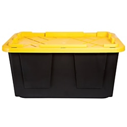 STORAGE TOTE BLK/YLW 27G