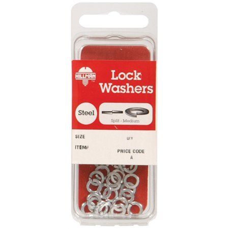 Hillman No. 10 in. Dia. Zinc-Plated Steel Split Lock Washer 30 Pack