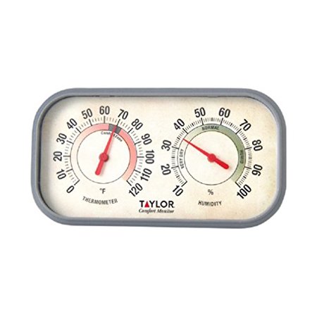Taylor Comfort Monitor Humidity Meter/Thermometer Plastic 5.91 in