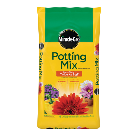 [7104052] Potting Mix 2 Cu. Ft. for Container Plants, Flowers, Vegetables, Shrubs, Feeds up to 6 Months