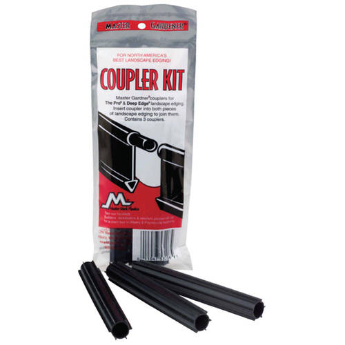 Master Mark Plus 4 in. H Plastic Black Edging Coupler Kit