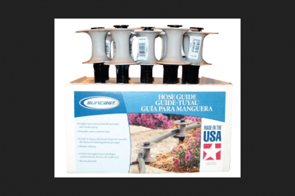 10pk Resin Hose Guides Dark Taupe - Suncast: Weather-Resistant Garden Edge Protector, No Assembly Required