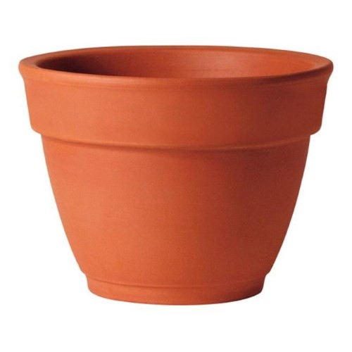 7308968 TC GARDEN BELL POT 8.3   Deroma 6.3 in. H X 8.3 in. D Clay Traditional Planter Terracotta