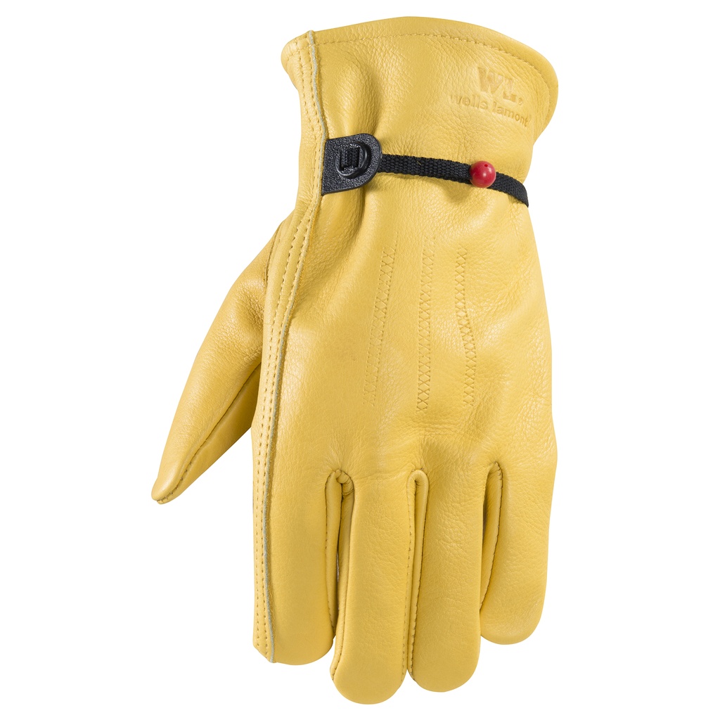 [7314396] Wells Lamont Cowhide M Leather Driver Yellow/Gold Gloves
