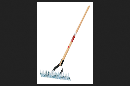 Ace 61 in. 19 Tine Steel Thatching Rake Fiberglass Handle
