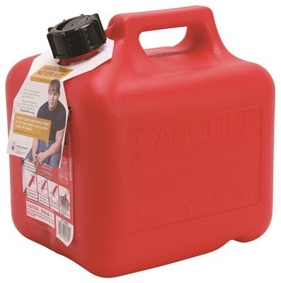 Spill Proof Poly Gas Can 2 Gallon Red