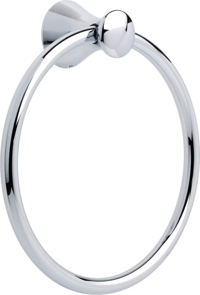 Delta 73846 Lahara Towel Ring Chrome Bathroom Hardware and Accessories Bathroom Hardware Towel Rings