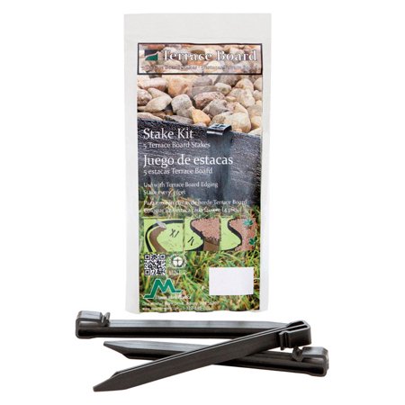 Master Mark 99405 Terrace Board Stakes, Black, 10"