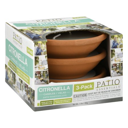 Patio Essentials Candle Candle for Mosquitoes/Other Flying Insects 3 Oz.