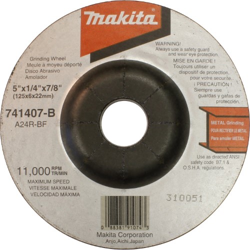 [7414078-1] Makita 741407-8-1 5-Inch Grind Wheel