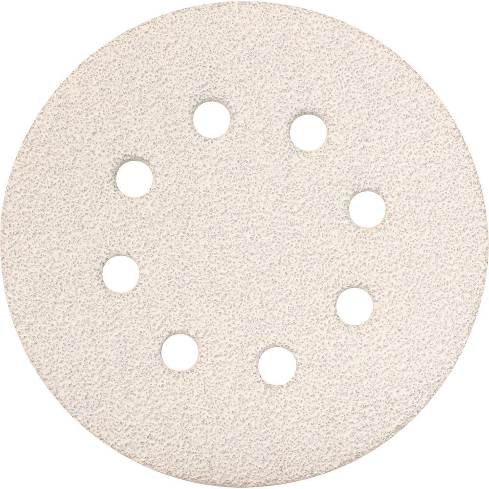 [742137-A] 5 in. 40-Grit Hook and Loop Round Abrasive Disc (5-Pack) for Use with Hook and Loop Orbital Sanders