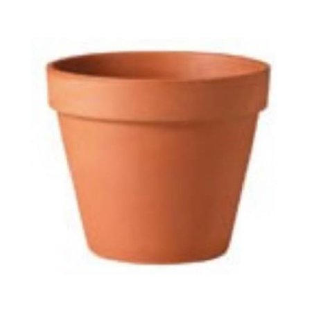 Standard Clay Terra Cotta Round Planter, 100% Natural, Assorted Sizes, Brown