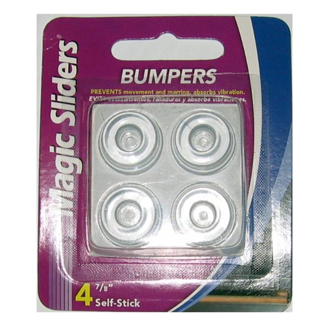 Magic Sliders 4pk 7/8" Round Adhesive Self-Stick Bumpers Clear