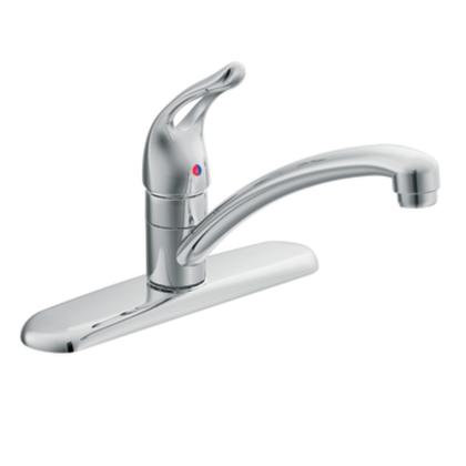 Chateau Chrome One-handle Low Arc Kitchen Faucet